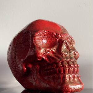 The Skullpture in Golden Red